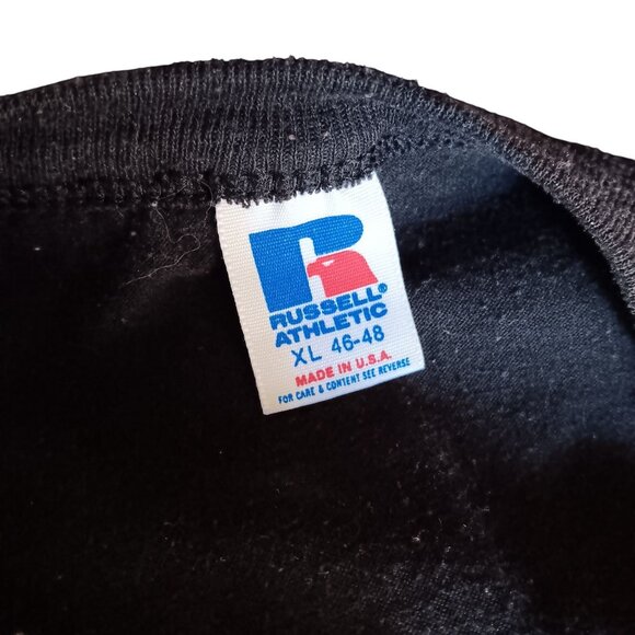 Vintage Men's T-shirt XL 1990's Russell Athletic Moonlite Trucking Inc Trucker - Picture 4 of 4